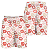 Lips Pattern Print Design 04 Men Shorts