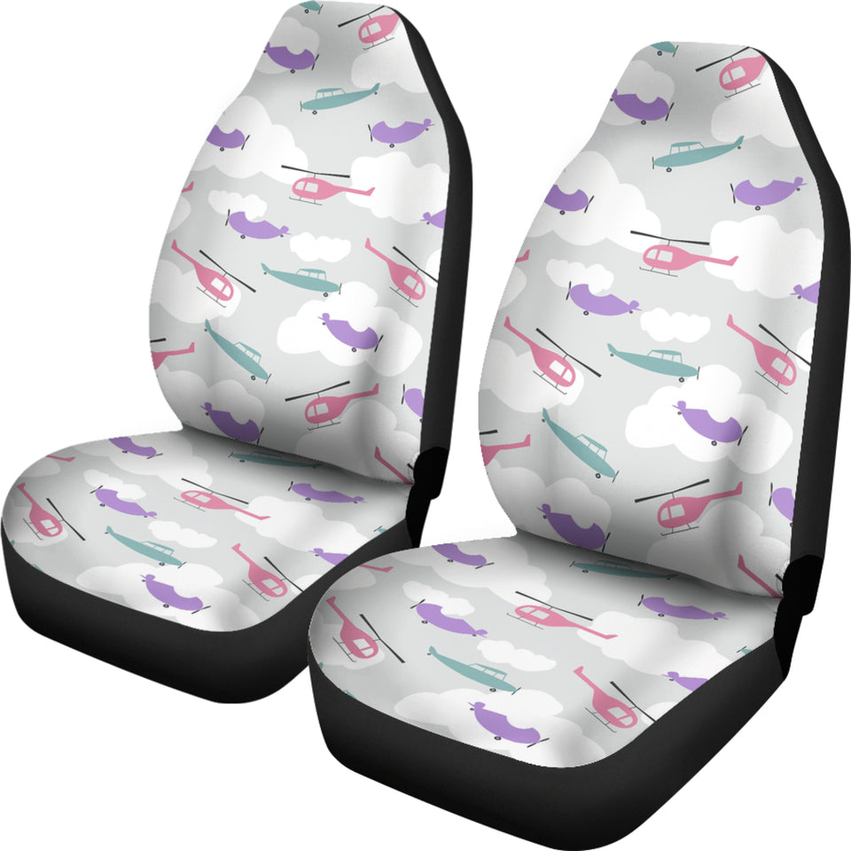 Helicopter Plane Pattern Universal Fit Car Seat Covers