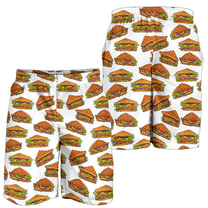Sandwich Pattern Print Design 02 Men Shorts