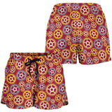 Gear Pattern Print Design 04 Women Shorts