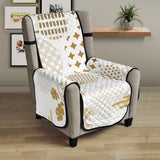 Beautiful gold japanese pattern Chair Cover Protector