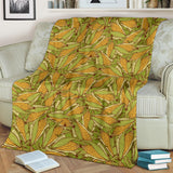 Corn Pattern Print Design 01 Premium Blanket
