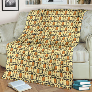 English Bulldog Pattern Print Design 02 Premium Blanket