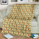 English Bulldog Pattern Print Design 02 Premium Blanket