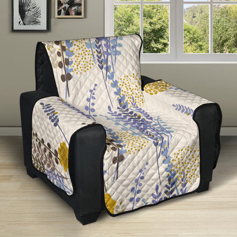 Lavender modern pattern blackground Recliner Cover Protector