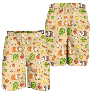Guinea Pig Pattern Print Design 05 Men Shorts