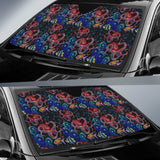Octopus Sea Wave Tropical Fishe Pattern Car Sun Shade