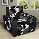 Crow illustration pattern Recliner Cover Protector