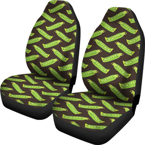 Green Peas Pattern Print Design 05 Universal Fit Car Seat Covers