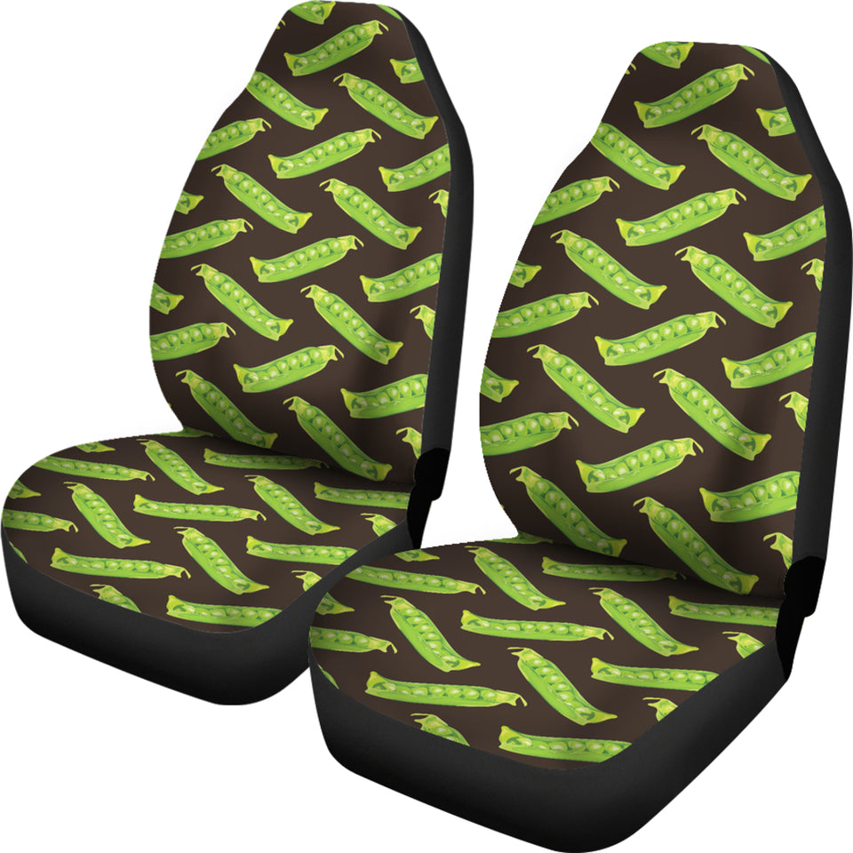 Green Peas Pattern Print Design 05 Universal Fit Car Seat Covers
