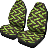 Green Peas Pattern Print Design 05 Universal Fit Car Seat Covers