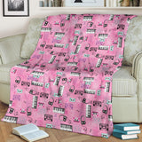 Piano Pattern Print Design 01 Premium Blanket