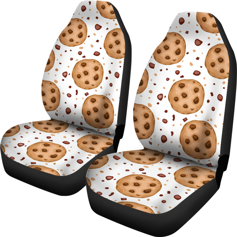 Chocolate Chip Cookie Pattern Universal Fit Car Seat Covers