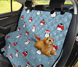 Cute Penguin Christmas Snow Pattern Dog Car Seat Covers