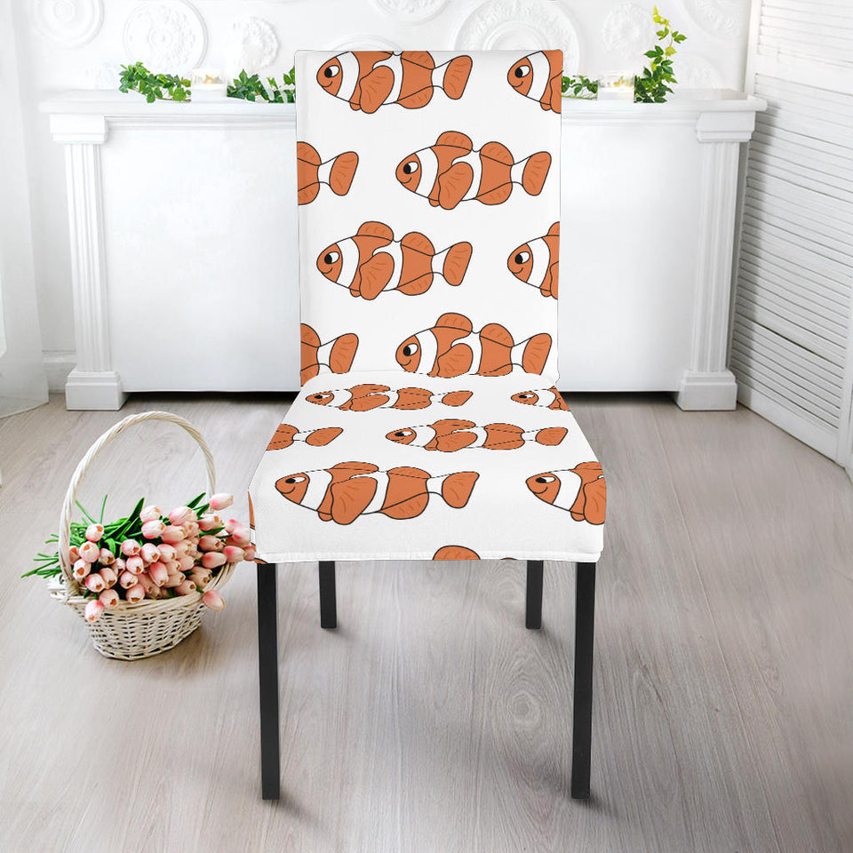 Clown Fish Pattern Print Design 05 Dining Chair Slipcover