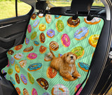 Colorful Donut Pattern Green Background Dog Car Seat Covers