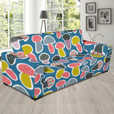 Colorful Mushroom Design Pattern Sofa Slipcover