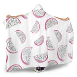 Dragon Fruit Pattern Hooded Blanket