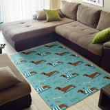 Dachshund Decorative Background Area Rug
