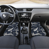 Piano Pattern Print Design 02 Front and Back Car Mats