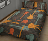 electric guitars pattern Quilt Bed Set