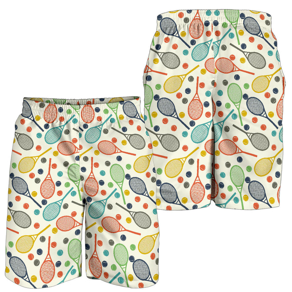 Tennis Pattern Print Design 03 Men Shorts
