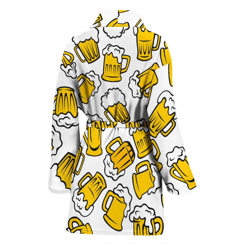 Beer Design Pattern Women'S Bathrobe