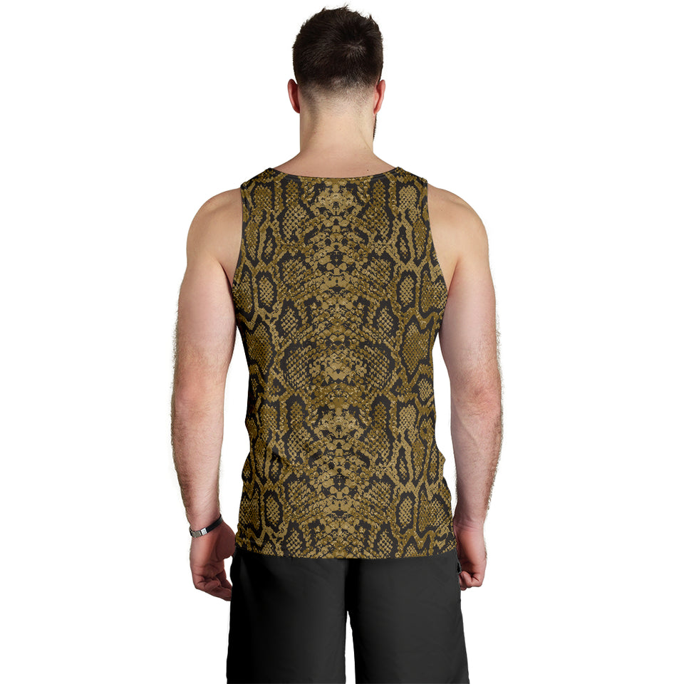 Snake skin pattern Men Tank Top