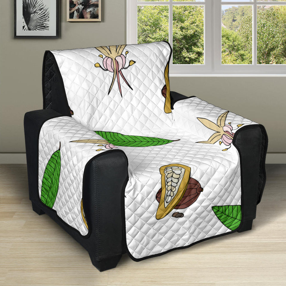 Color hand drawn cocoa pattern Recliner Cover Protector