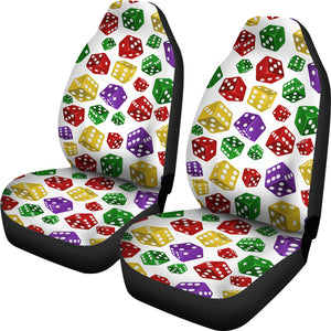 Dice Pattern Print Design 03 Universal Fit Car Seat Covers