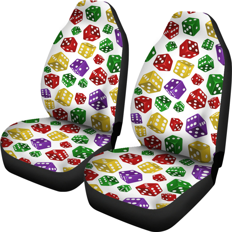 Dice Pattern Print Design 03 Universal Fit Car Seat Covers