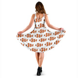 Clown Fish Pattern Print Design 05 Sleeveless Midi Dress