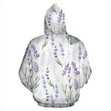 Hand Painting Watercolor Lavender Men Women Pullover Hoodie