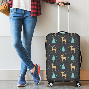 Deers Star Tree Pattern Luggage Covers