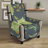 Cute owls leaves pattern Chair Cover Protector