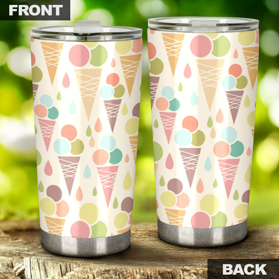 Ice Cream Cone Pattern Tumbler