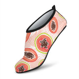 Papaya Leaves Pattern Aqua Shoes