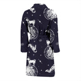 Chihuahua Space Helmet Astronaut Pattern Men'S Bathrobe