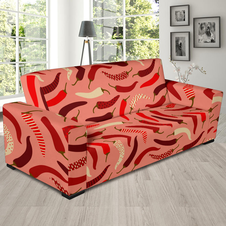 Beautiful Chili Peppers Pattern Sofa Slipcover