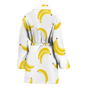 Banana Pattern Women'S Bathrobe