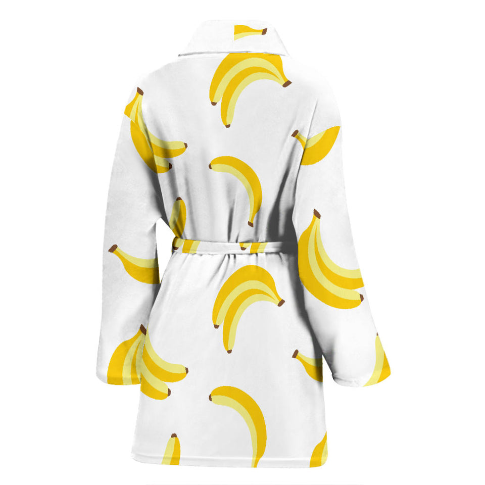 Banana Pattern Women'S Bathrobe