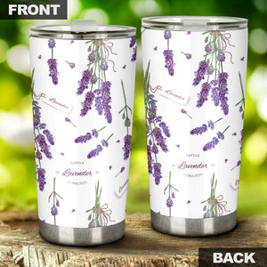 Lavender Flower Design Pattern Tumbler