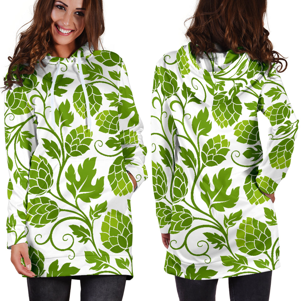Hop Design Pattern Women'S Hoodie Dress