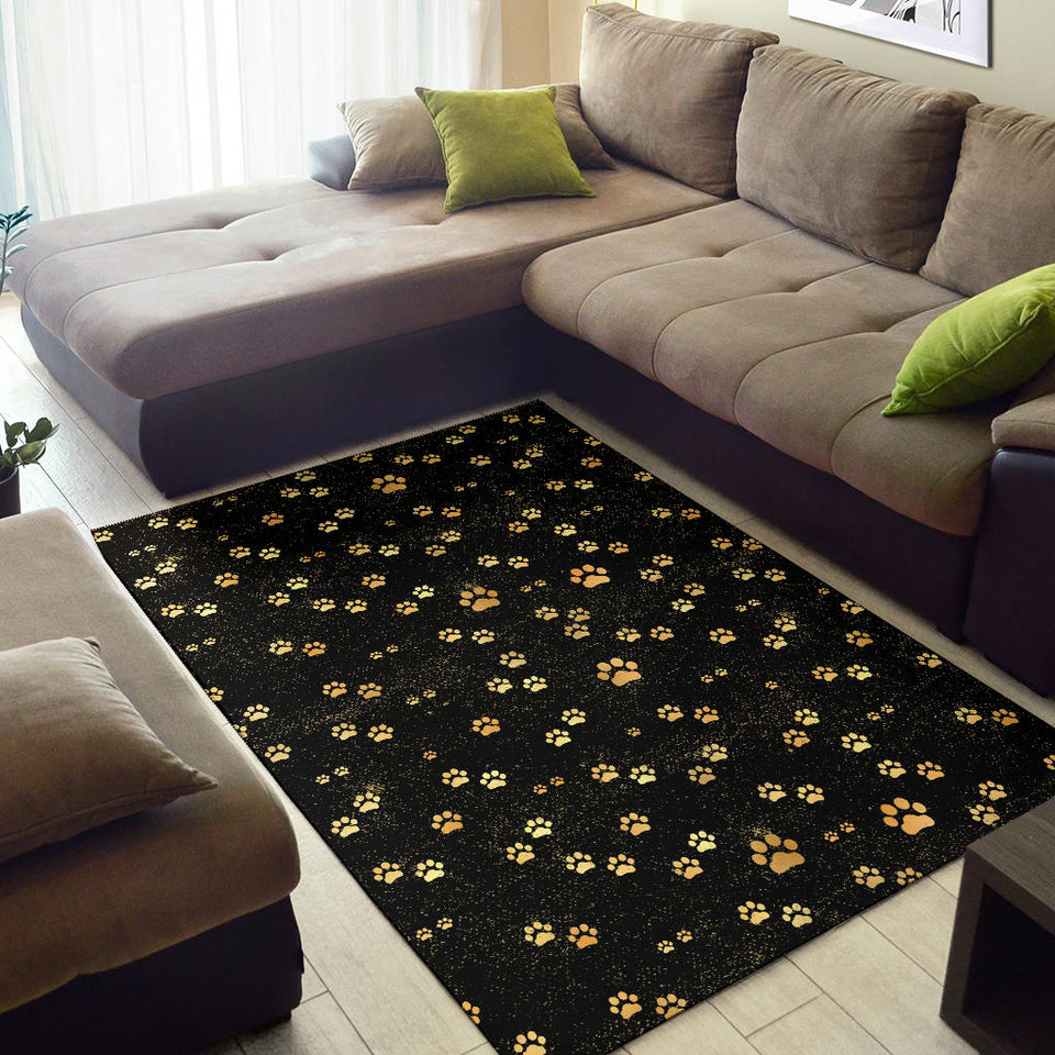 Dog Paws Pattern Print Design 05 Area Rug