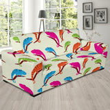 Colorful Chameleon Lizard Pattern Sofa Slipcover