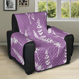 Lavender flowers purple pattern Recliner Cover Protector