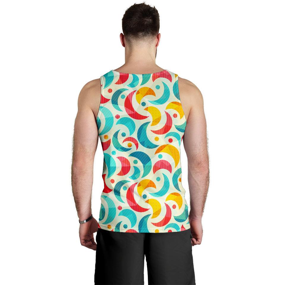 Colorful moon pattern Men Tank Top