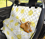 Hand Drawn Sun Pattern Dog Car Seat Covers