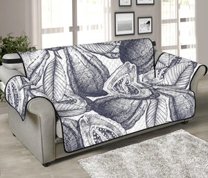 Guava tropical hand drawn pattern Sofa Cover Protector