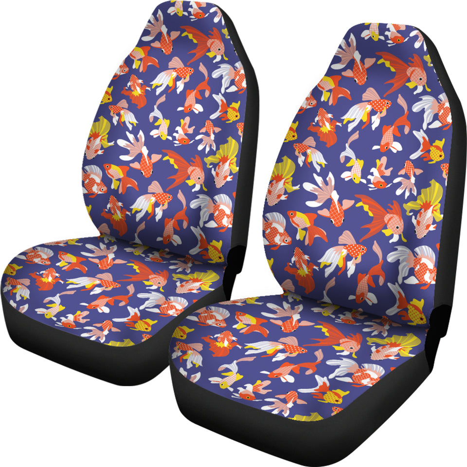 Goldfish Pattern Print Design 04 Universal Fit Car Seat Covers